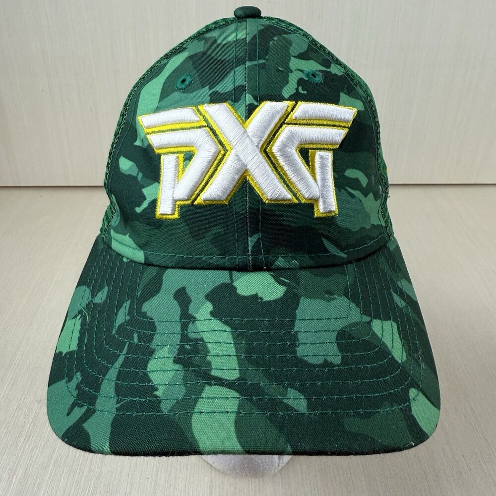 PXG Hat Cap Green Camo Golf New Era Womens 9Twenty Strap Back